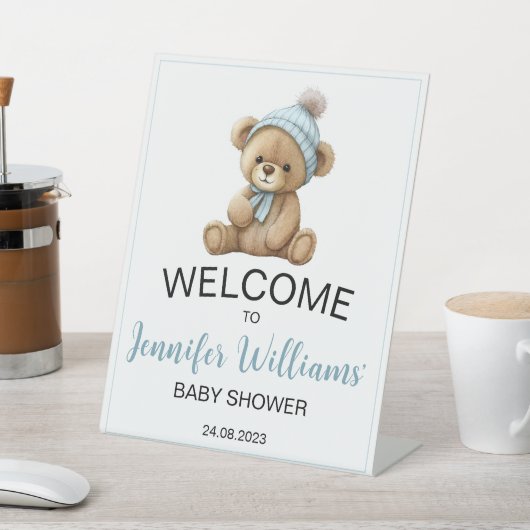 Welkom Pedestal Sign Reclamebord Met Voetstuk (Insitu)