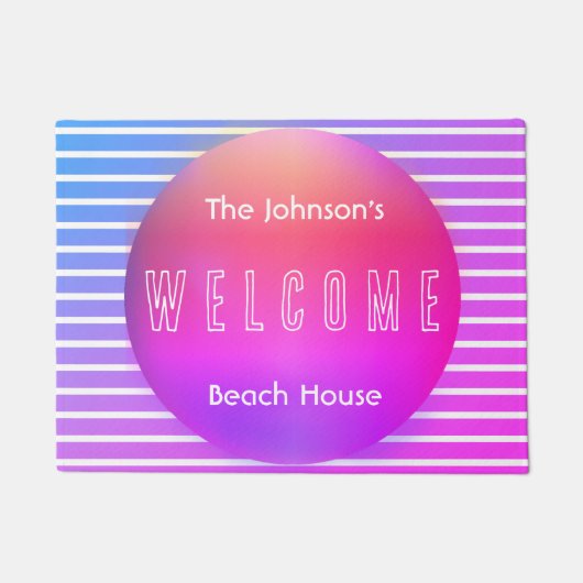 Welkom, persoonlijk winkelcentrum deurmat (Voorkant)