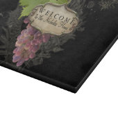 Welkom persoonlijke Pinot Noir Grapes Wine Snijplank (Hoek)