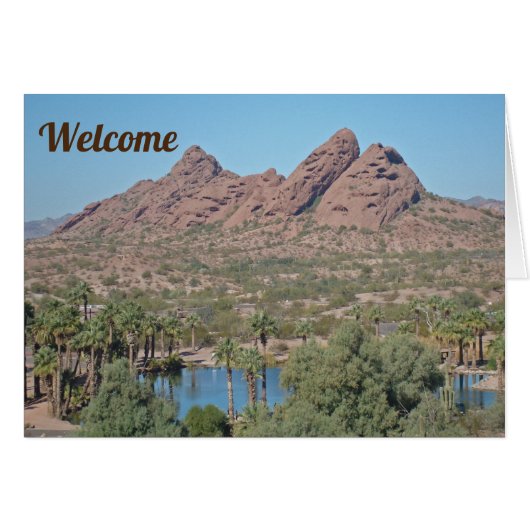 Welkom Phoenix Arizona Red Rock Photo House Guest (Voorkant Horizontaal)