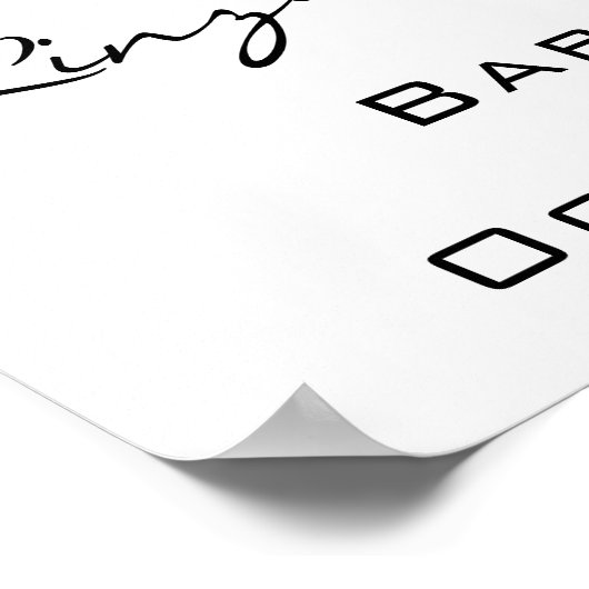 Welkom Poster Baby shower Blue Navy Elephant (Hoek)