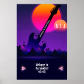 Welkom Poster bij Rock en Roll Wedding (Voorkant)