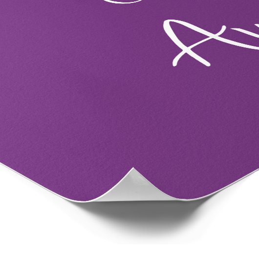 Welkom Poster Bloemenkruis doopsel Sweet Plum (Hoek)