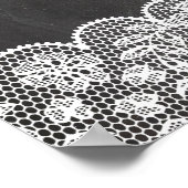 Welkom Poster Bord Huwelijk Kant & Krijt Poster (Hoek)