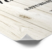 Welkom Poster Geweiafscheiding Bruiloft Bloem Post (Hoek)