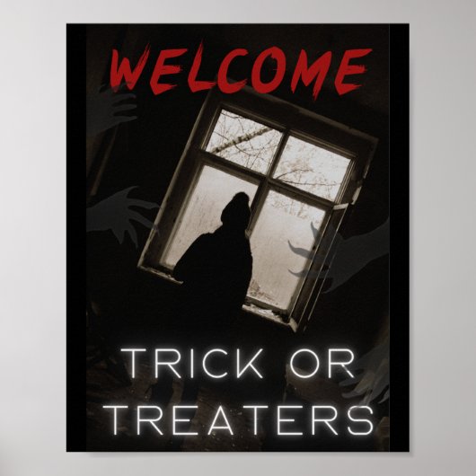 Welkom Poster Horror Halloween Trick or treat (Voorkant)