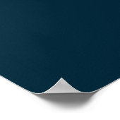 Welkom Poster Navy Blue (Hoek)