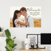 Welkom Poster van Engagement Party Modern Photo We (Thuiskantoor)