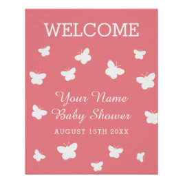 Welkom poster voor lente baby shower feest