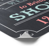 Welkom Poster voor schokbord van Chalkboard (Hoek)