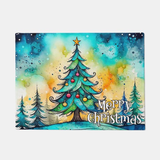 Welkom prettige feestdagen | iedereen deurmat (Voorkant)