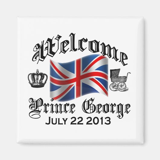 Welkom Prins George Juli 22 Magneet (Voorkant)