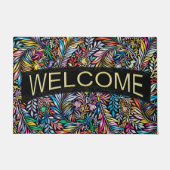 Welkom Prismatic Fern Deurmat (Voorkant)