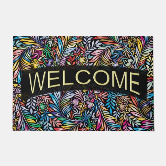Welkom Prismatic Fern Deurmat (Voorkant)