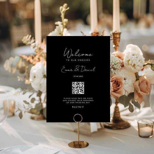 Welkom QR Code Black Wedding Gallery