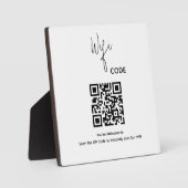 Welkom QR Code Scan om WiFi te verbinden Fotoplaat (Voorkant)