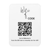Welkom QR Code Scan om WiFi te verbinden Magneet (Verticaal)
