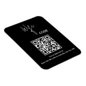 Welkom QR Code Scan om WiFi te verbinden Magneet (Rechterzijde)