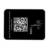 Welkom QR Code Scan om WiFi te verbinden Magneet (Horizontaal)