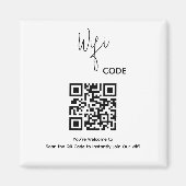 Welkom QR Code Scan om WiFi te verbinden Magneet (Voorkant)