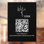Welkom QR Code Scan om WiFi te verbinden Raamsticker (Vel 2)