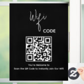 Welkom QR Code Scan om WiFi te verbinden Raamsticker (Huis)