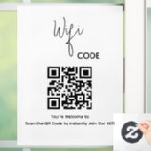 Welkom QR Code Scan om WiFi te verbinden Raamsticker (Huis)