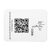 Welkom QR-code scannen om Wifi te verbinden Magneet (Horizontaal)