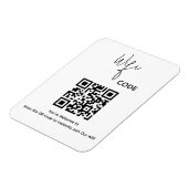 Welkom QR-code scannen om Wifi te verbinden Magneet (Linkerzijde)