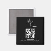 Welkom QR-code scannen om Wifi te verbinden Magneet (Voorkant / Achterkant)