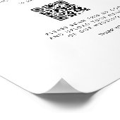 Welkom QR Code Wedding Gallery Poster (Hoek)