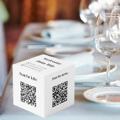 Welkom QR codes info hotel restaurant tafel merk Kubus