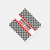 Welkom Race Fans Checkered Flag Servet (Hoek)