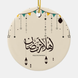 Welkom Ramadan, Arabische kalligrafie Keramisch Ornament