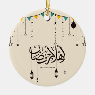 Welkom Ramadan, Arabische kalligrafie Keramisch Ornament