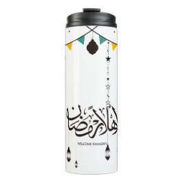 Welkom Ramadan, Arabische kalligrafie Thermosbeker