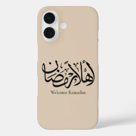 Welkom Ramadan Arabische kalligrafie Thuluth iPhone 16 Hoesje