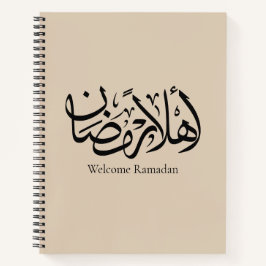 Welkom Ramadan Arabische kalligrafie Thuluth Notitieboek