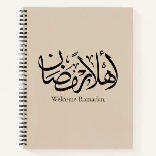 Welkom Ramadan Arabische kalligrafie Thuluth Notitieboek