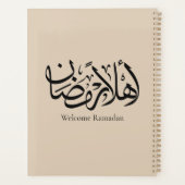 Welkom Ramadan Arabische kalligrafie Thuluth Planner (Achterkant)