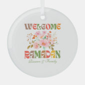 Welkom Ramadan Decor Glas Ornament (Voorkant)