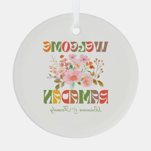 Welkom Ramadan Decor Glas Ornament (Achterkant)