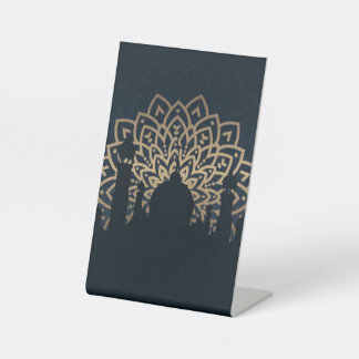 Welkom Ramadan Reclamebord Met Voetstuk