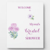 Welkom Ranunculus Bruidsmeisje Shower Persoonlijk  Fotoplaat (Voorkant)