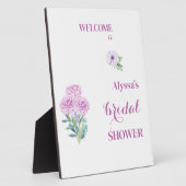 Welkom Ranunculus Bruidsmeisje Shower Persoonlijk  Fotoplaat (Zijkant)