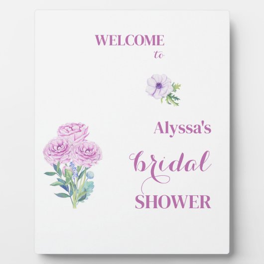 Welkom Ranunculus Vrijgezellenfeest gepersonalisee Fotoplaat (Voorkant)