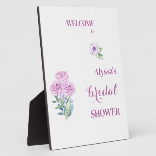 Welkom Ranunculus Vrijgezellenfeest gepersonalisee Fotoplaat (Zijkant)