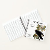 Welkom Raven Bird STR Rental Guest Book Notitieboek (Binnen)