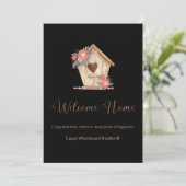 Welkom Realtor Home, speciaal gepersonaliseerd in Feestdagenkaart (Staand voorkant)