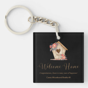 Welkom Realtor Home, speciaal gepersonaliseerd in  Sleutelhanger